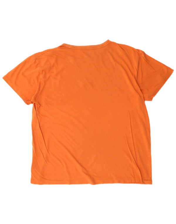 T-shirt grafica da uomo Polo Ralph Lauren Top in cotone arancione medio