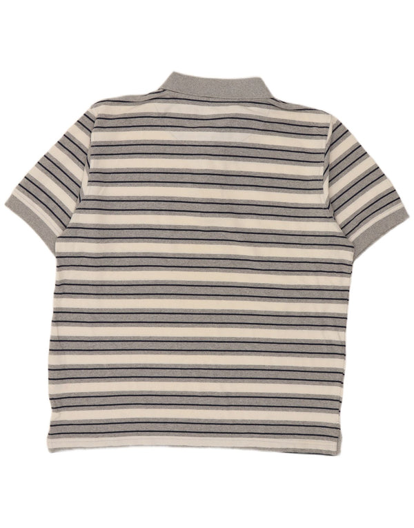 Polo Levi's da uomo 2XL in cotone a righe grigie
