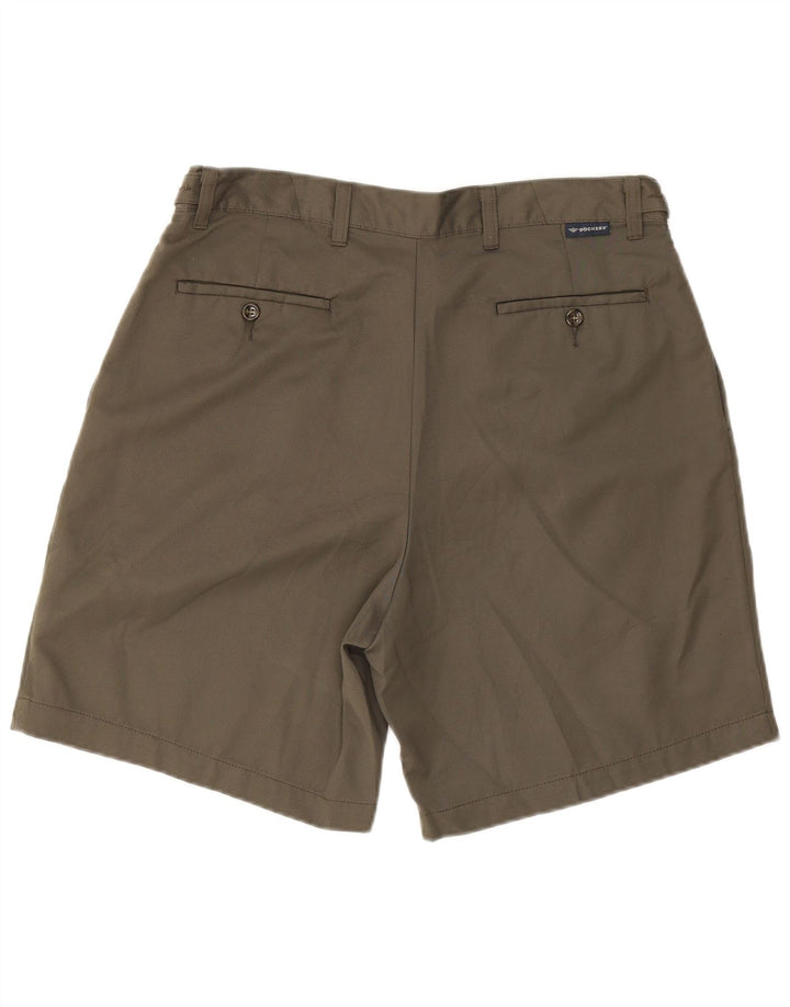 Pantaloncini chino con ancoraggio da uomo Dockers W34 Large in poliestere kaki