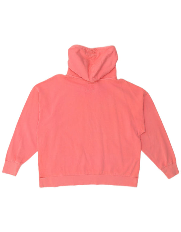 Gap Felpa con cappuccio oversize con grafica da donna UK 16 Large in cotone rosa