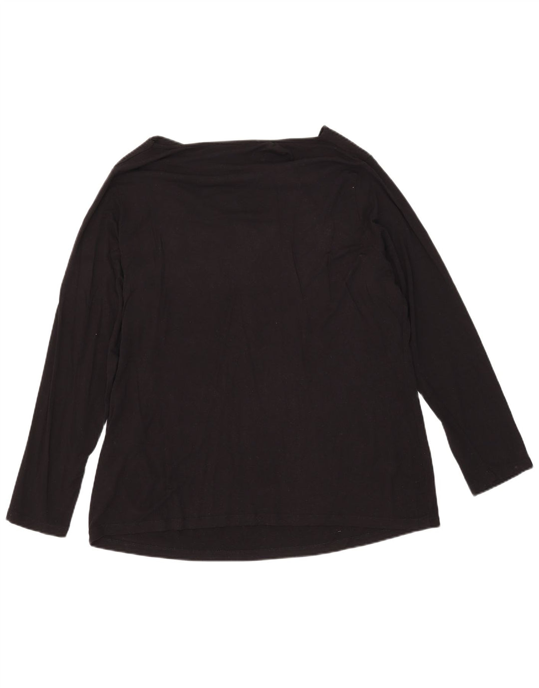 Perte by Krizia Top da donna a maniche lunghe con motivo astratto UK 18 XL Nero