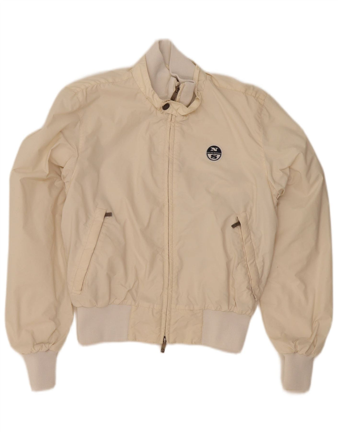 Giacca bomber da donna North Sails UK 10 Small in poliammide bianco sporco