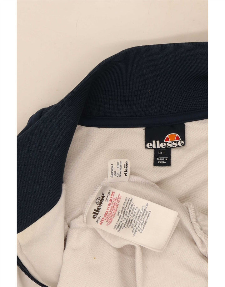 Giacca da ginnastica da uomo Ellesse, grande, in poliestere color block blu navy