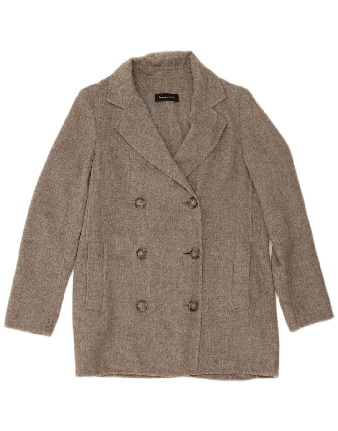 Giacca blazer oversize doppio petto da donna Massimo Dutti EU 36 XS Grigio
