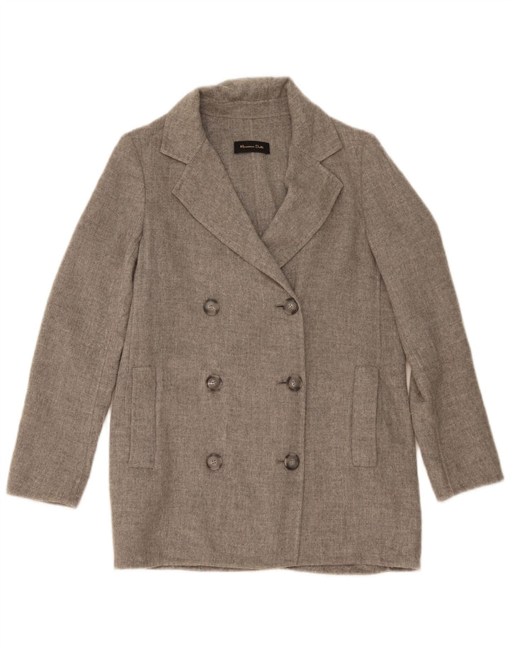 Giacca blazer oversize doppio petto da donna Massimo Dutti EU 36 XS Grigio
