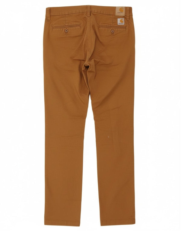 Pantaloni chino slim da uomo Carhartt Sid W29 L32 in cotone beige