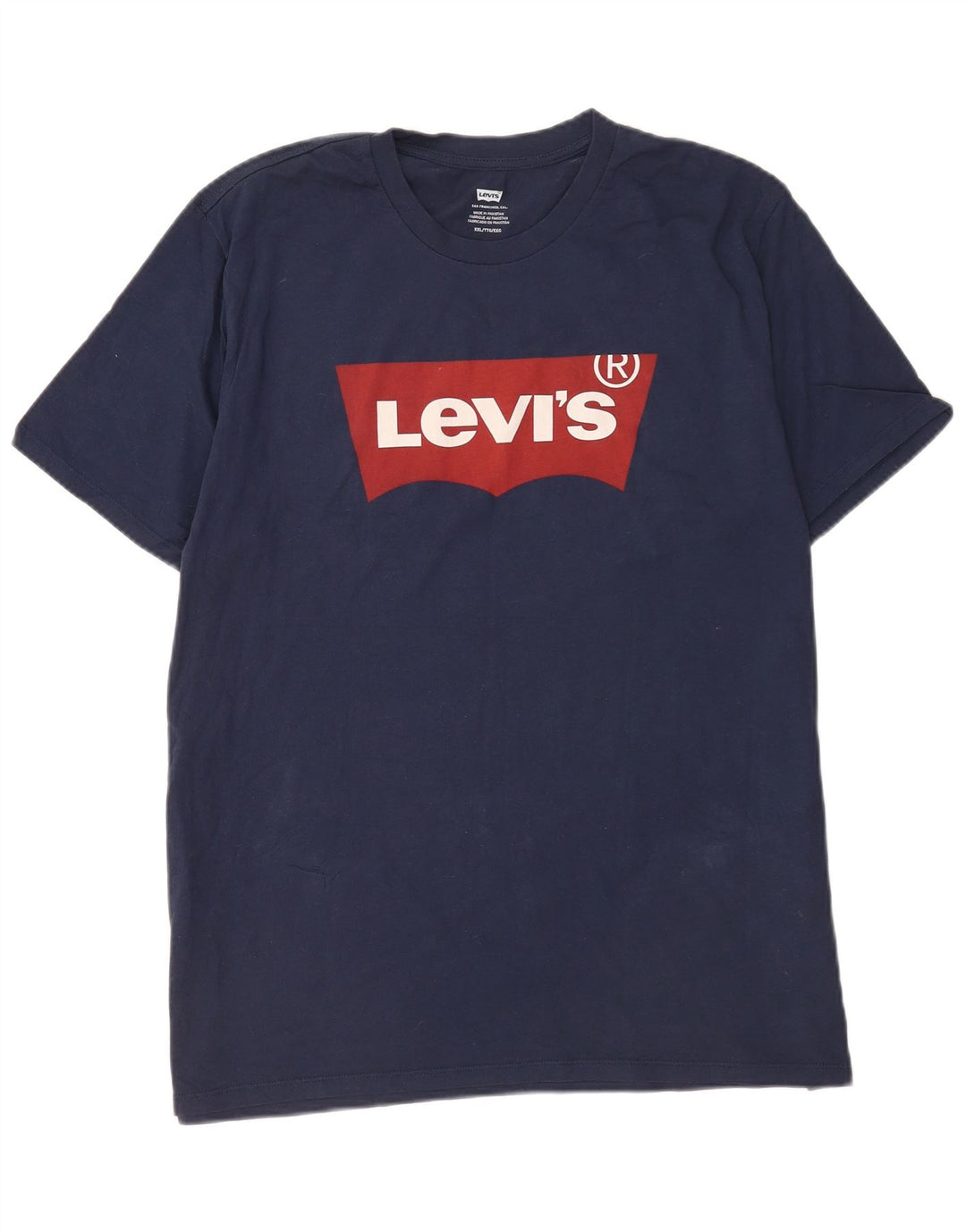 T-shirt grafica da uomo Levi's Top 2XL in cotone blu navy