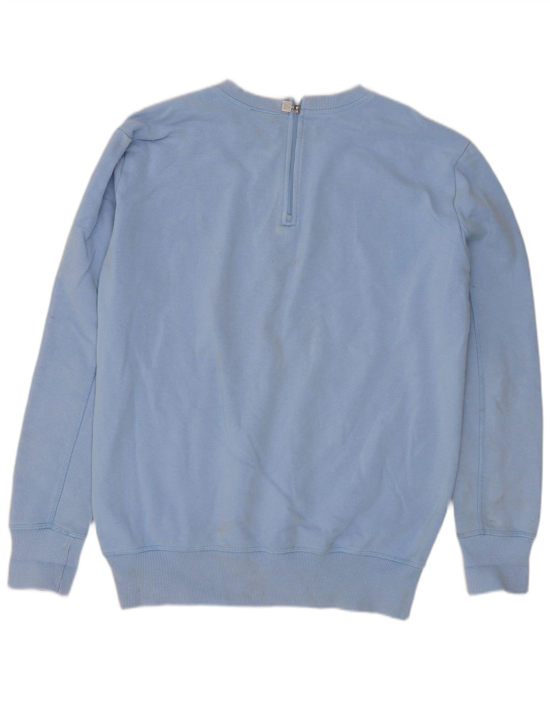Felpa oversize con grafica da donna Ellesse, maglione UK 10, piccolo cotone blu