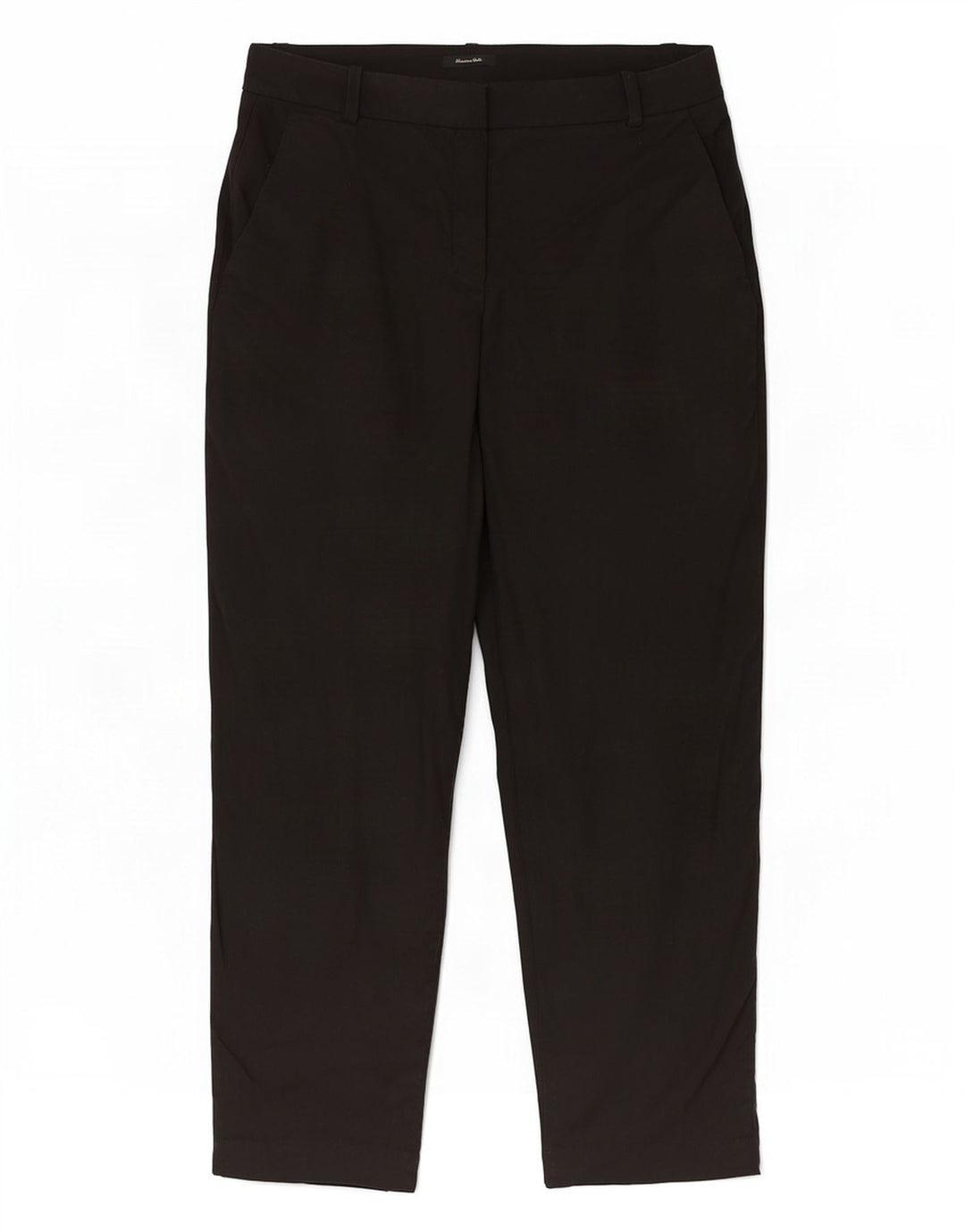 Pantaloni cropped da donna Massimo Dutti EU 40 Medium W30 L25 Lino nero