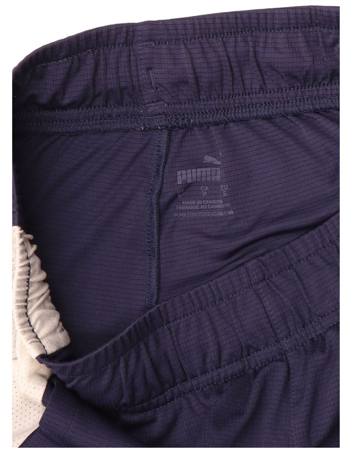 Pantaloncini sportivi grafici da uomo Puma Small blu navy color block