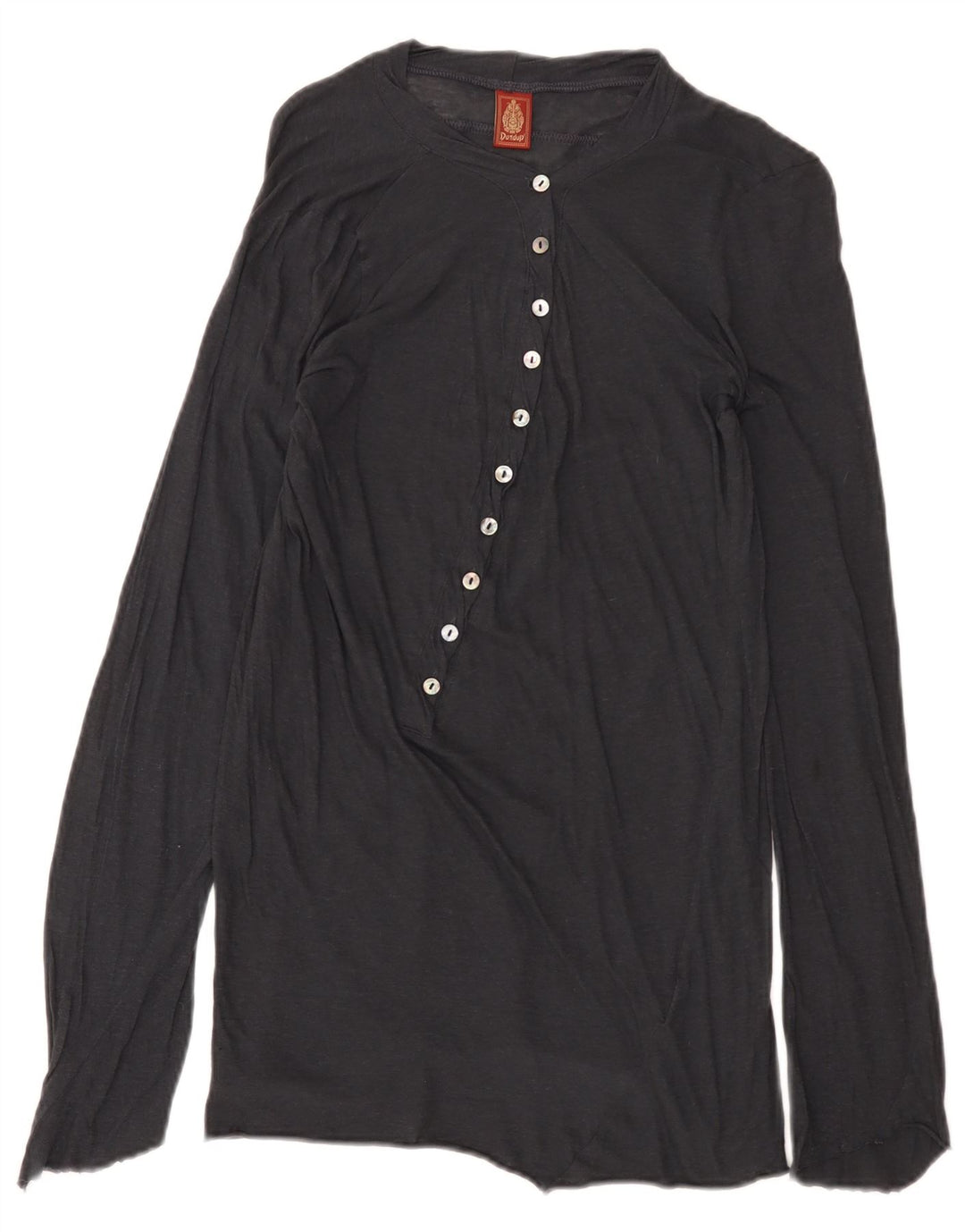 Dondup Top da donna a maniche lunghe UK 10 Small Blu Navy