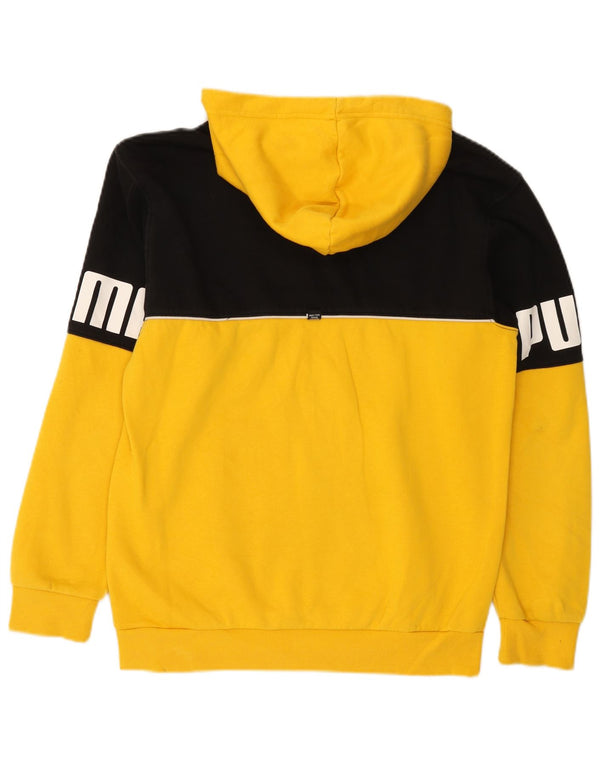 Felpa con cappuccio grafica da uomo Puma Small Yellow Colourblock