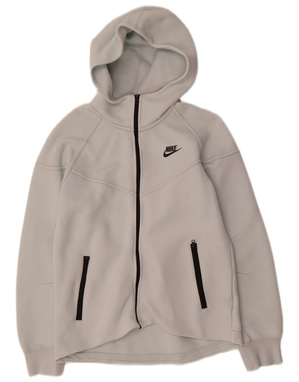 Felpa con cappuccio e zip da donna Nike UK 14 Grigio medio