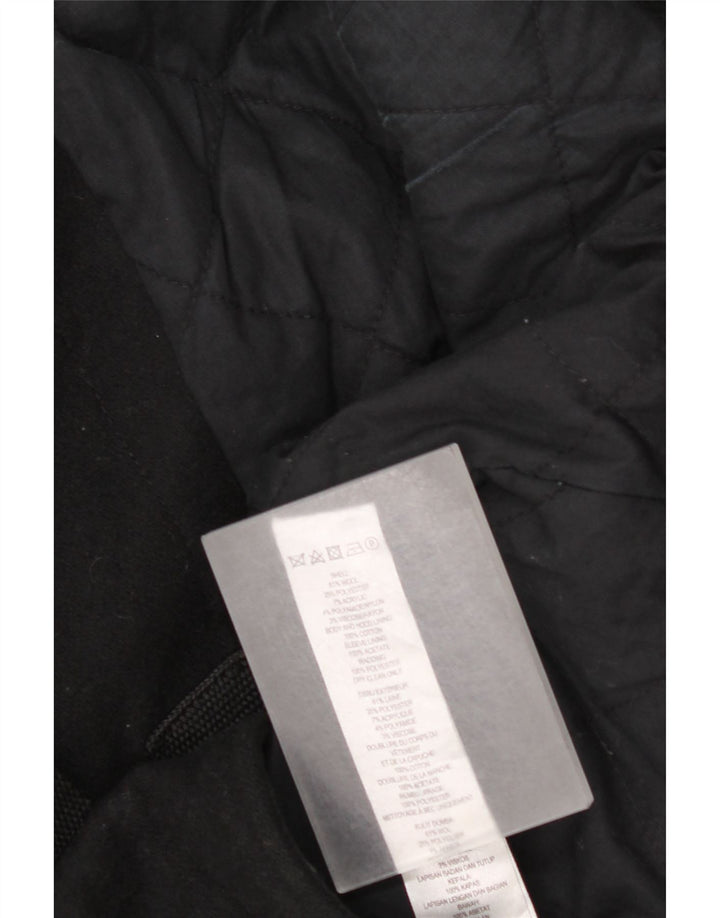 Cappotto da marinaio da uomo French Connection UK 40 grande lana nera