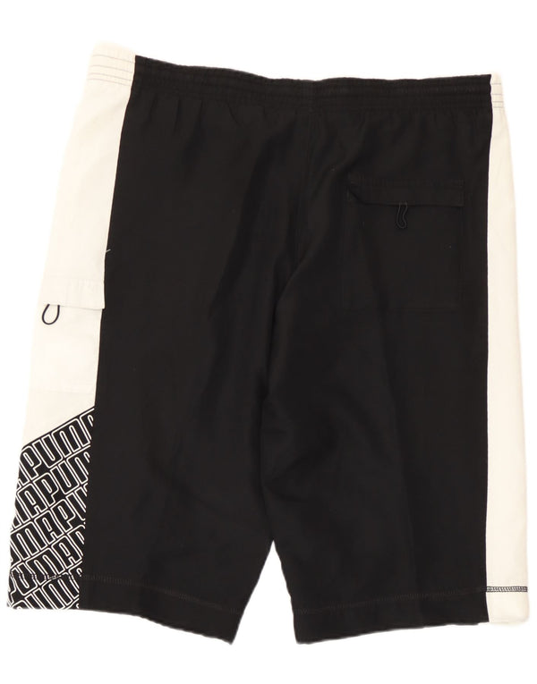 Pantaloncini sportivi grafici da uomo Puma Medium Black Colourblock