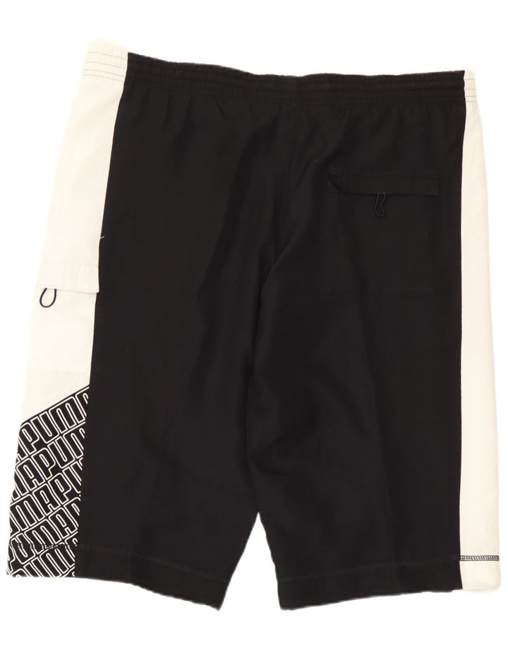 Pantaloncini sportivi grafici da uomo Puma Medium Black Colourblock