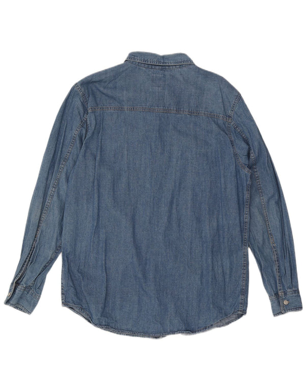 Camicia di jeans da uomo Levi's Large in cotone blu