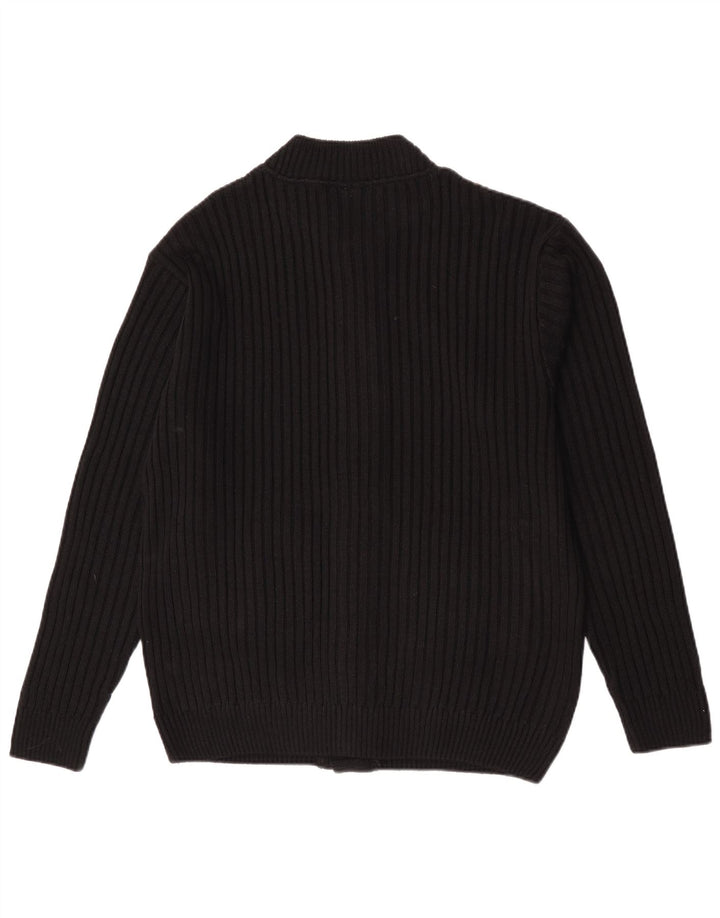 Maglione cardigan da uomo Roger Kent IT 50 Acrilico color block nero medio