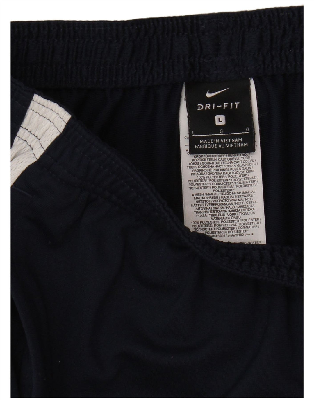 Pantaloni da tuta Nike Dri Fit da uomo, grandi, in poliestere color block blu navy
