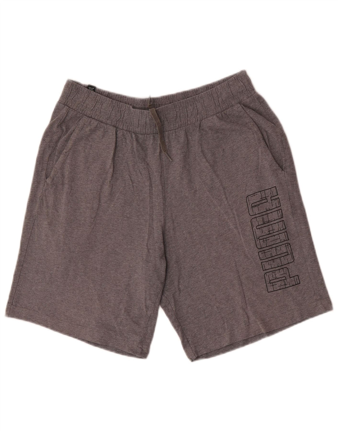 Pantaloncini sportivi grafici da uomo Puma grigio medio chiazzato