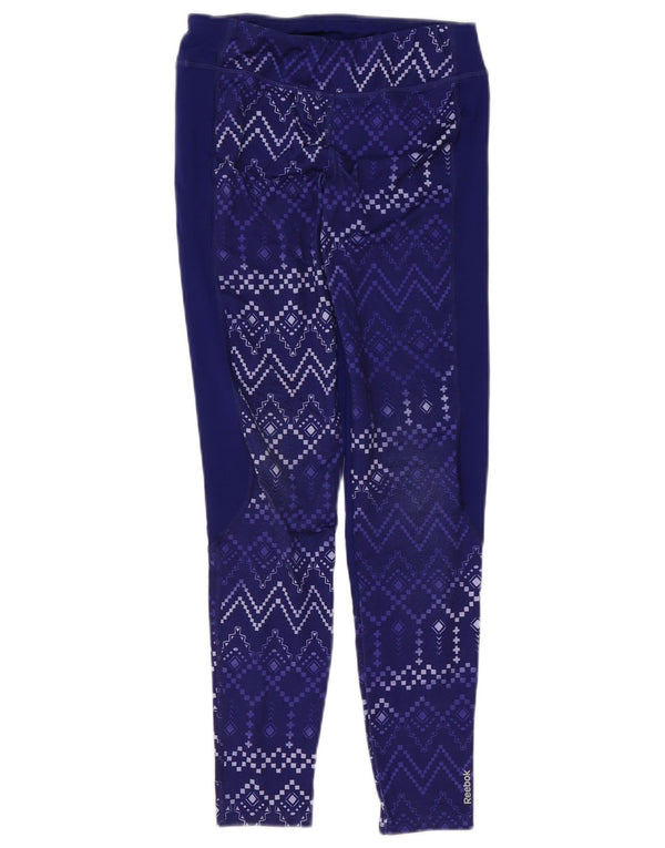 Leggings REEBOK per bambina 12-13 anni Large in poliestere geometrico viola