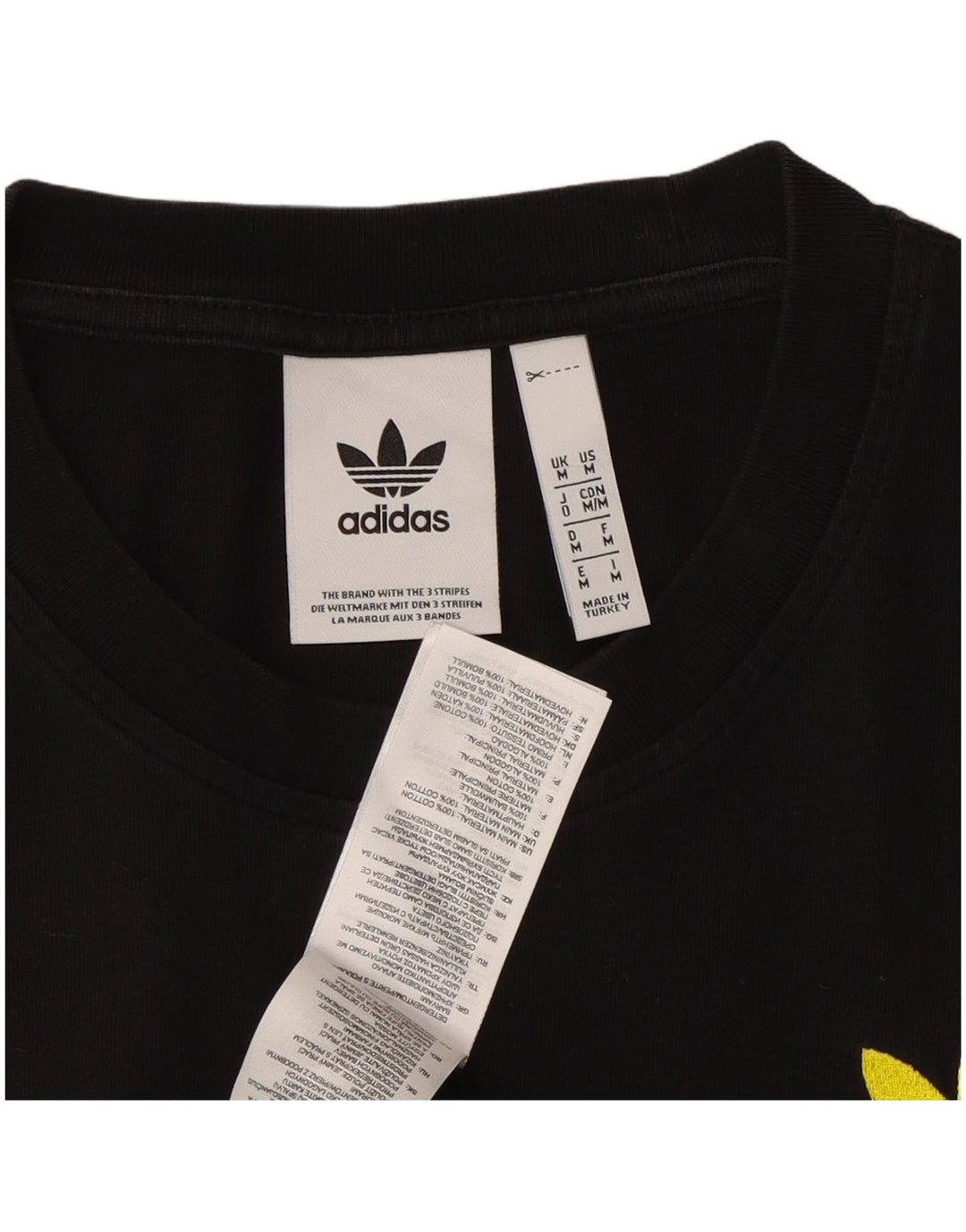 T-shirt grafica da uomo ADIDAS Top in cotone nero medio