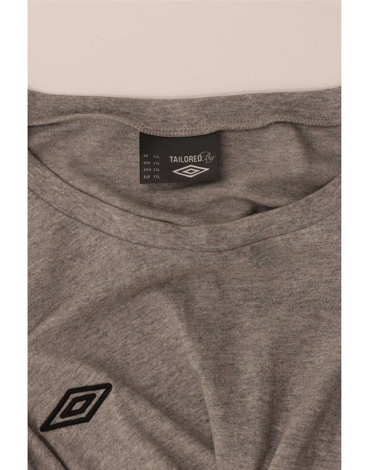 Maglietta Umbro da uomo Top 2XL Grigia