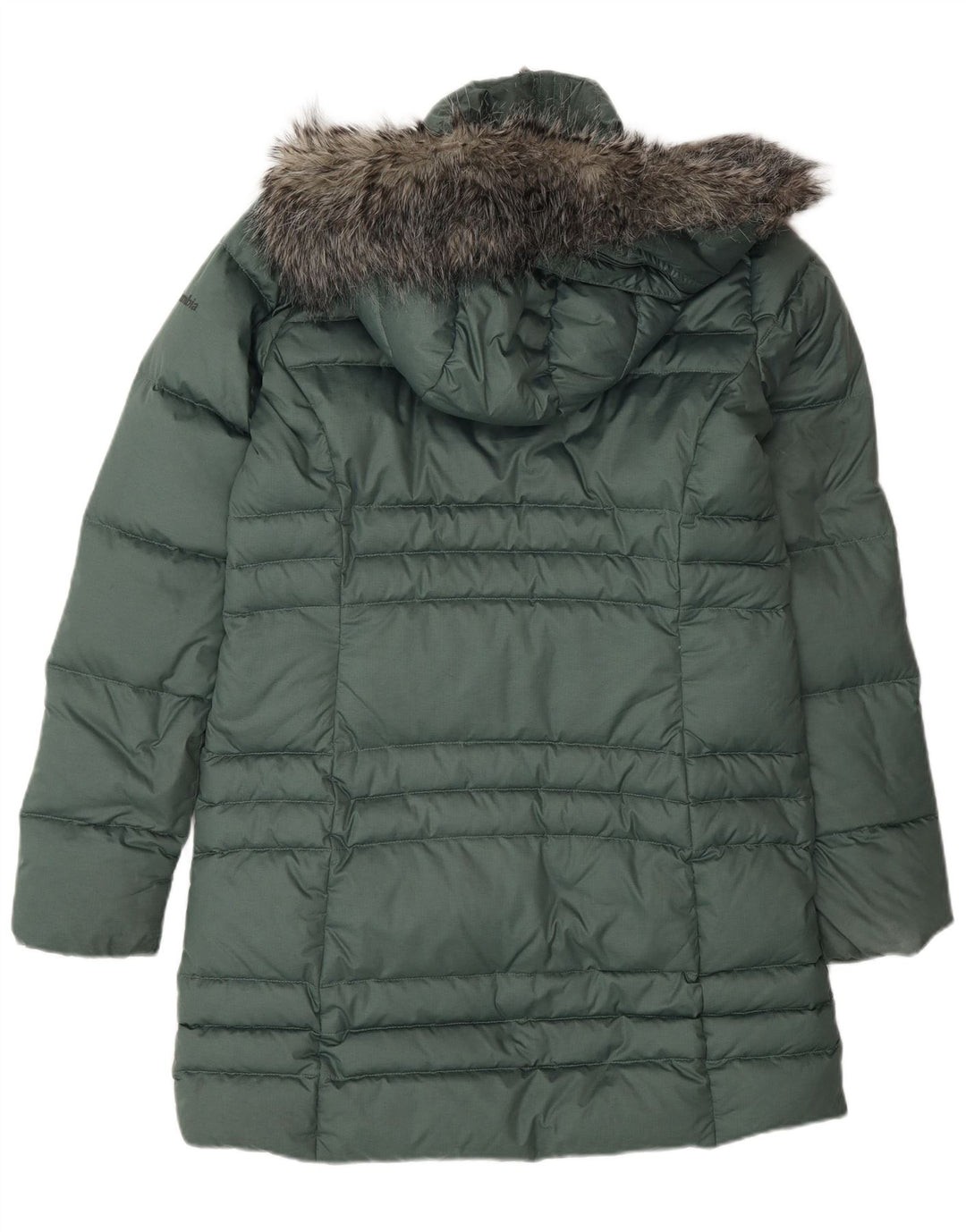 Cappotto imbottito con cappuccio da donna COLUMBIA UK 12 Poliestere verde medio
