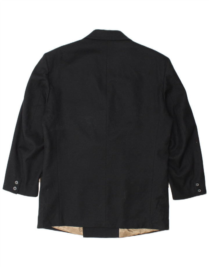 Giacca blazer doppiopetto da uomo SISLEY UK 38 lana nera media