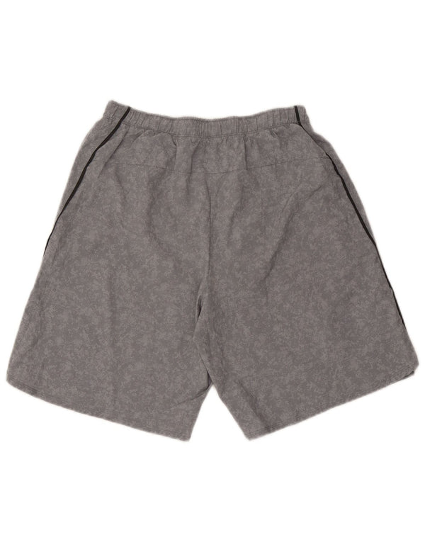 Asics Mens Sport Shorts Medium Grey Camouflage Polyester