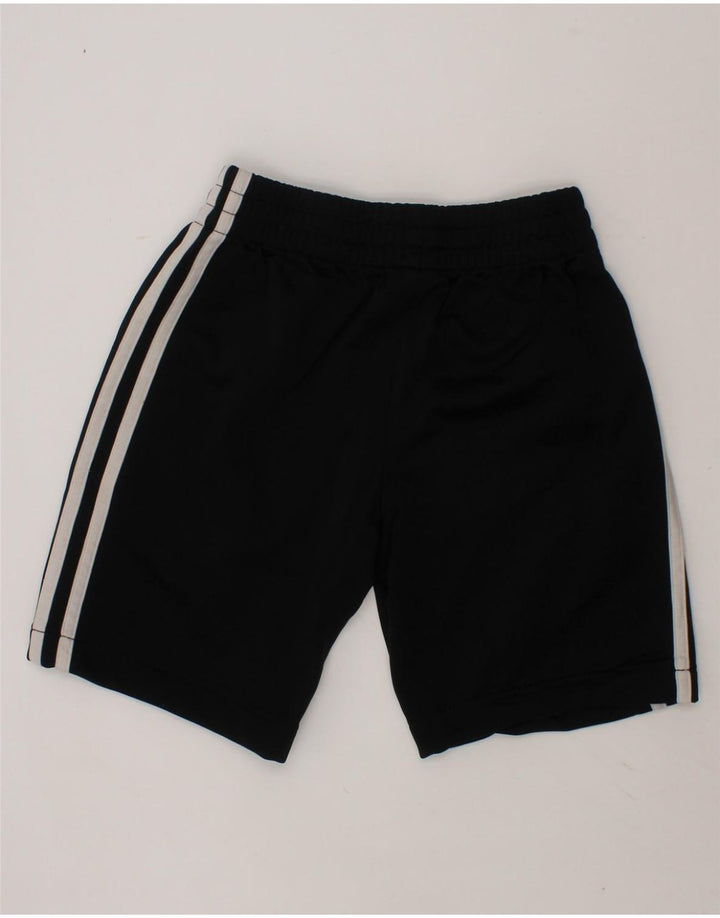 ADIDAS Boys Sport Shorts 7-8 Years Small  Black Polyester Vintage Adidas and Second-Hand Adidas from Messina Hembry 