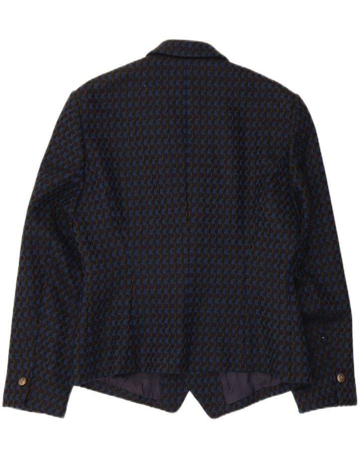 Vintage da donna UK 12 medio a strisce nere