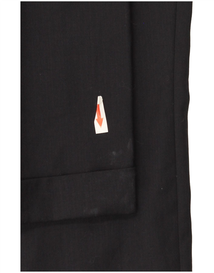 Pantaloni da abito da uomo con pegging NAUTICA W38 L30 lana nera