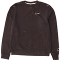 Felpa da uomo ampia NIKE, maglione piccolo in cotone nero