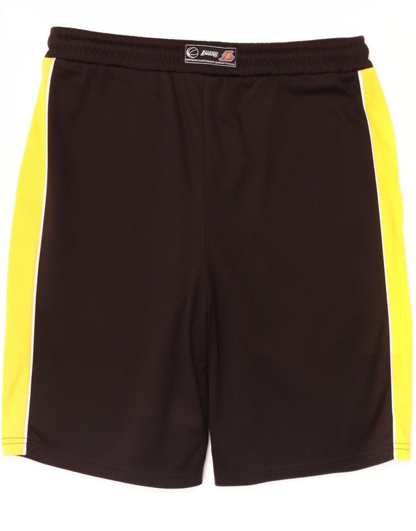 Pantaloncini sportivi da ragazzo NBA Lakers 12-13 anni Sport in poliestere color block nero