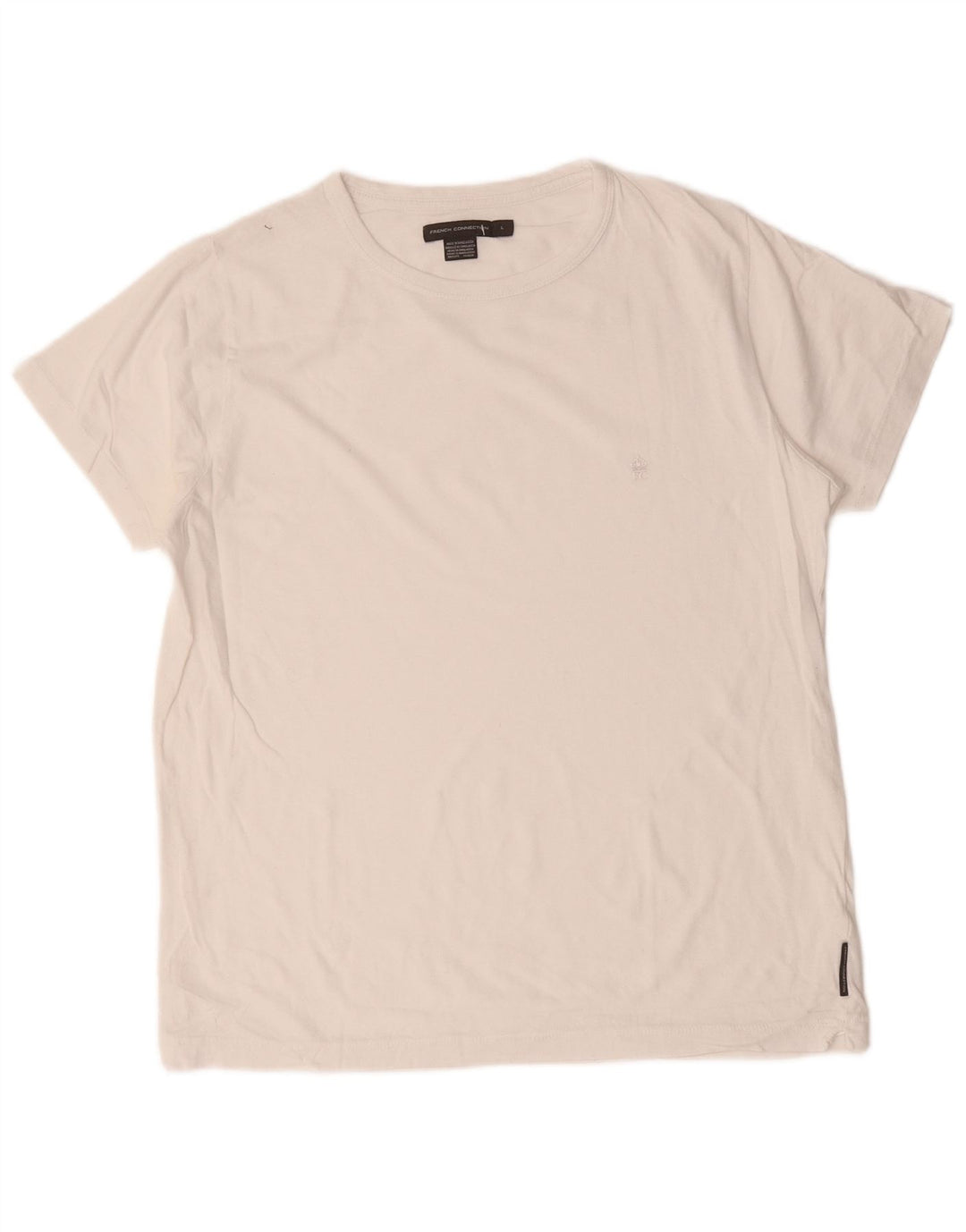 T-shirt da uomo French Connection Top grande in cotone bianco