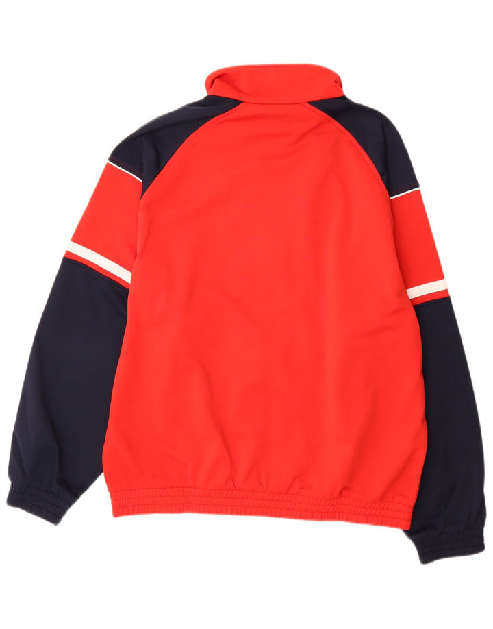 Giacca da tuta da uomo Lotto UK 40/42 Large Poliestere color block rosso