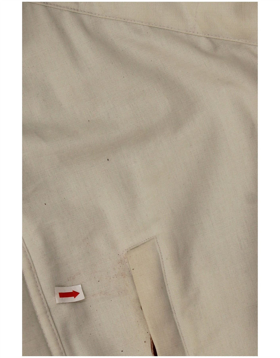 Giacca a vento con cappuccio da uomo Stratos UK 42 XL Cotone bianco