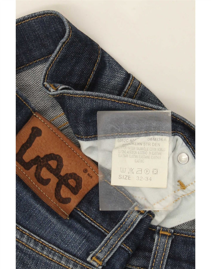 Jeans dritti da uomo Lee Brooklyn W32 L30 cotone blu