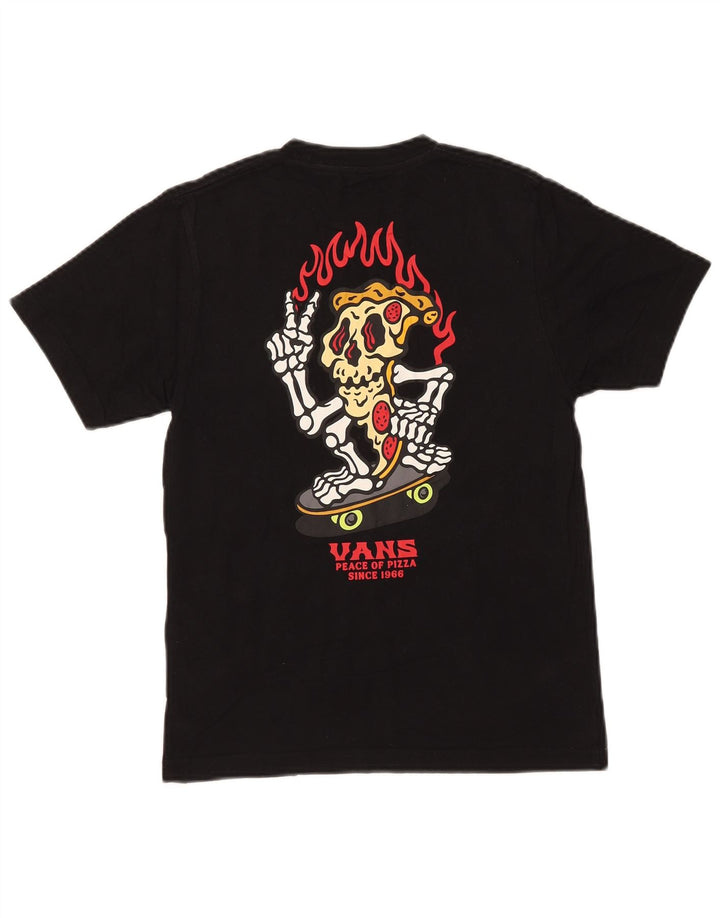 T-shirt grafica VANS da bambino con vestibilità classica, 10-11 anni, cotone nero medio