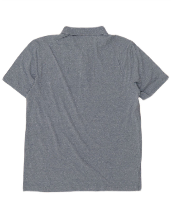 PENGUIN Polo da uomo in cotone screziato blu medio