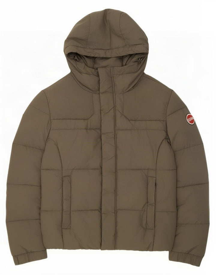 Giacca imbottita con cappuccio da uomo Colmar EU 46 Small Khaki
