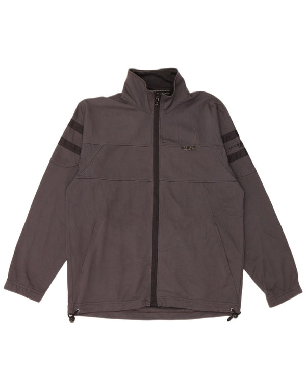 Giacca da tuta da uomo dal taglio ampio ASICS XS in poliestere grigio