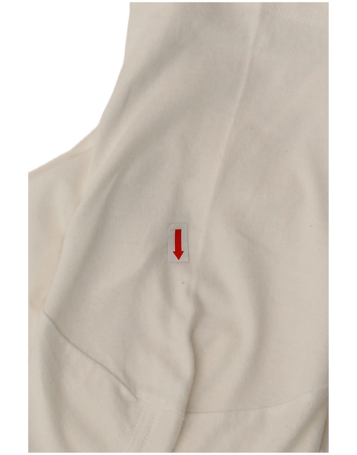 NIKE T-shirt da uomo dal taglio atletico Top piccolo in cotone bianco