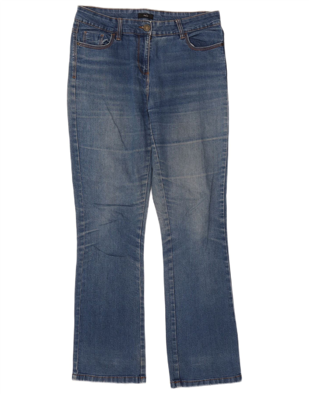 Jeans bootcut da donna M&Co UK 10 piccoli W32 L31 cotone blu