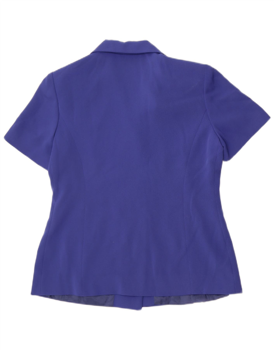 Giacca blazer doppiopetto a maniche corte da donna Dream UK 12 Blu medio