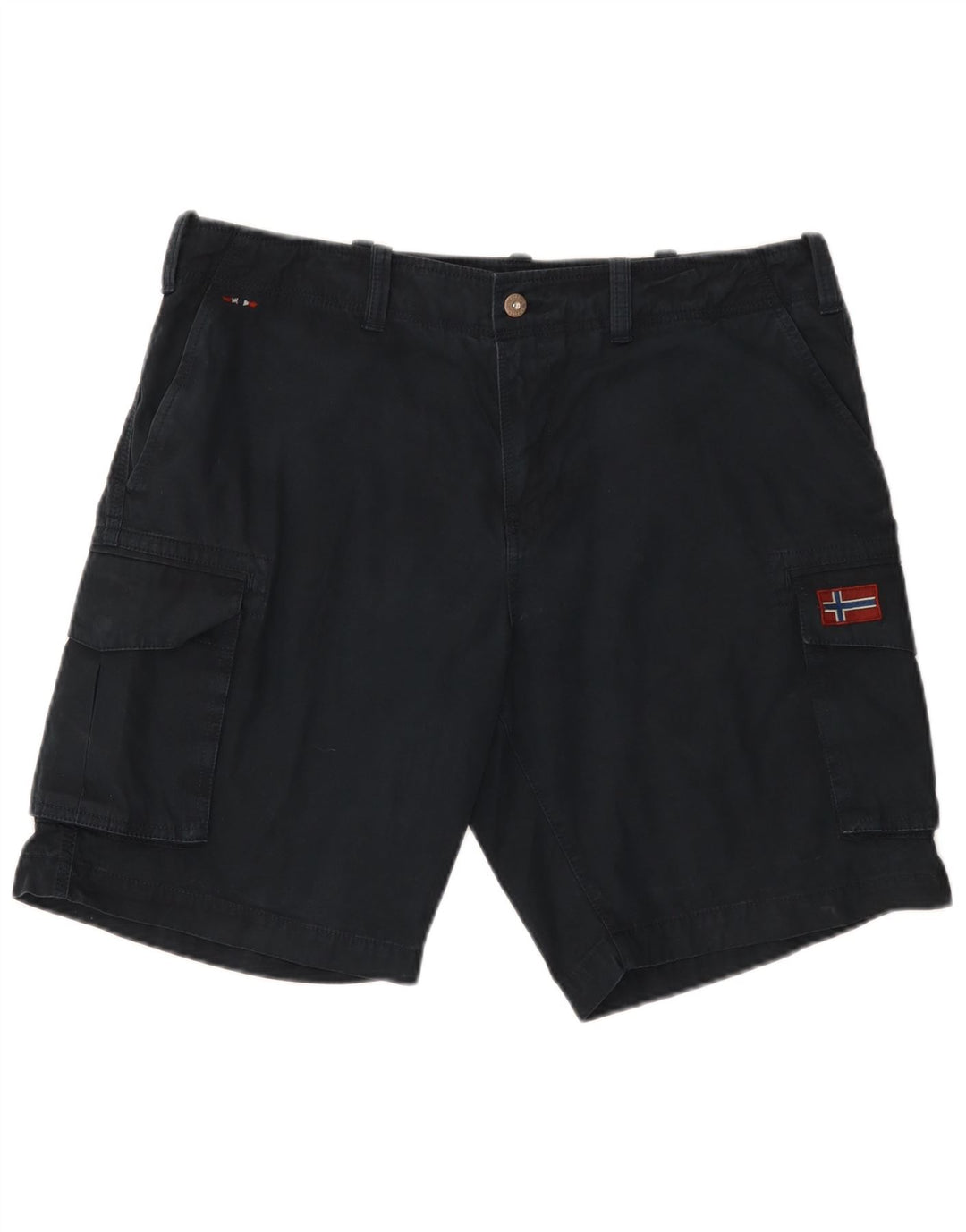 Pantaloncini cargo da uomo Napapijri W36 grandi in cotone blu navy