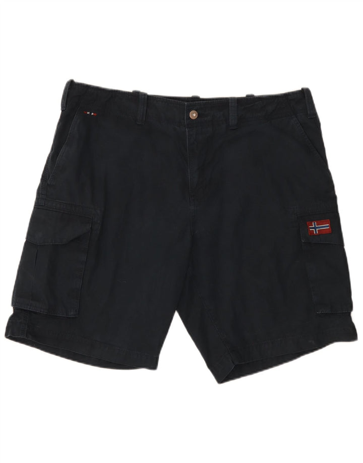 Pantaloncini cargo da uomo Napapijri W36 grandi in cotone blu navy