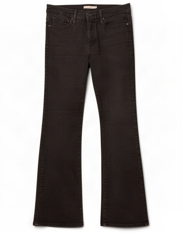 Levi's Womens 315 Bootcut Jeans W30 L32 Black Cotton