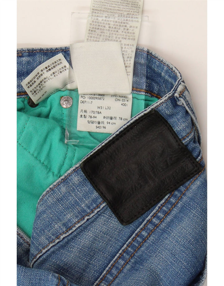 Jeans slim da uomo Levi's W31 L32 in cotone blu